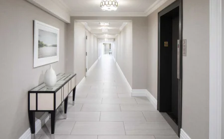 Elegant Condo Interiors: Innovative Hallway Design for Modern Living