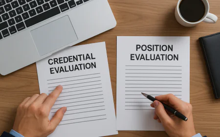 Position Evaluation vs. Credential Evaluation for U.S. Immigration: Key Differences Explained