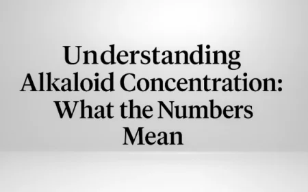 Understanding Alkaloid Concentration: What the Numbers Mean