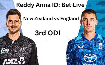 Reddy Anna ID: Bet Live on New Zealand vs England ODI