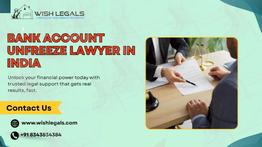 Bank Account Unfreeze Lawyer in India to Secure Your Finances with Legal Expertise | Wish Legals