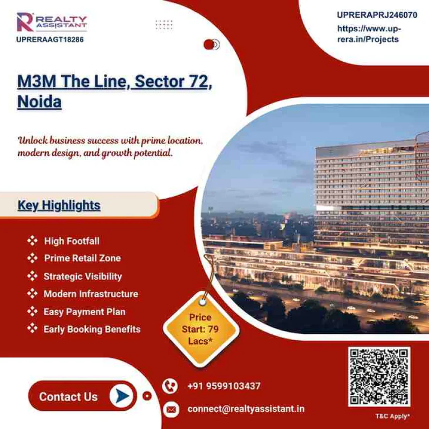 M3M The Line – Where Commerce Meets Lifestyle in the Heart of Noida