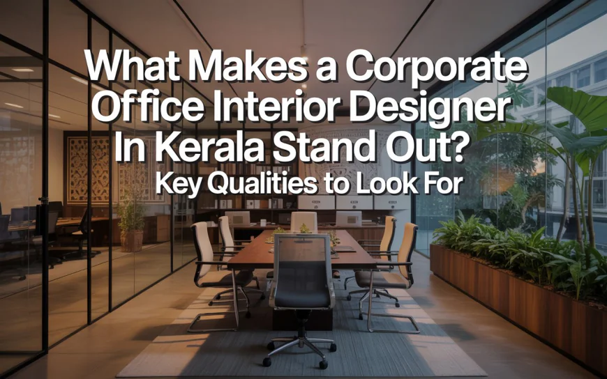 What Makes a Corporate Office Interior Designer in Kerala Stand Out? Key Qualities to Look For
