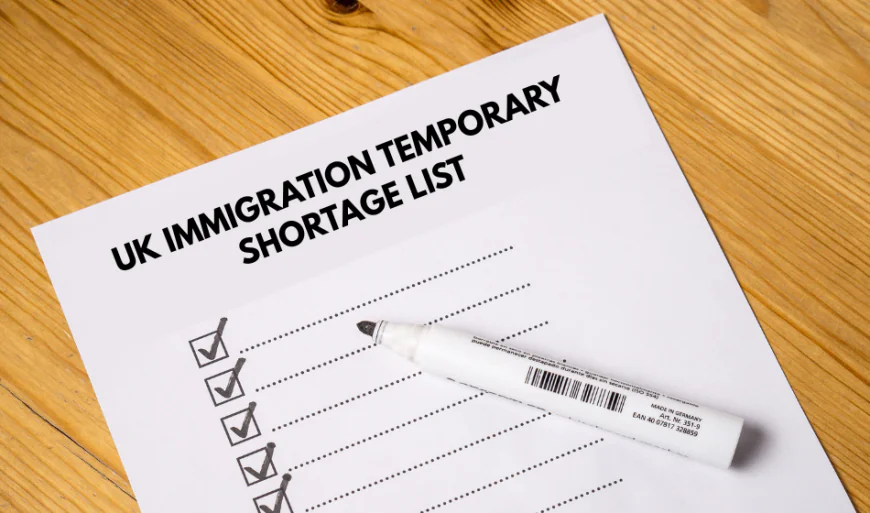 UK immigration temporary shortage list