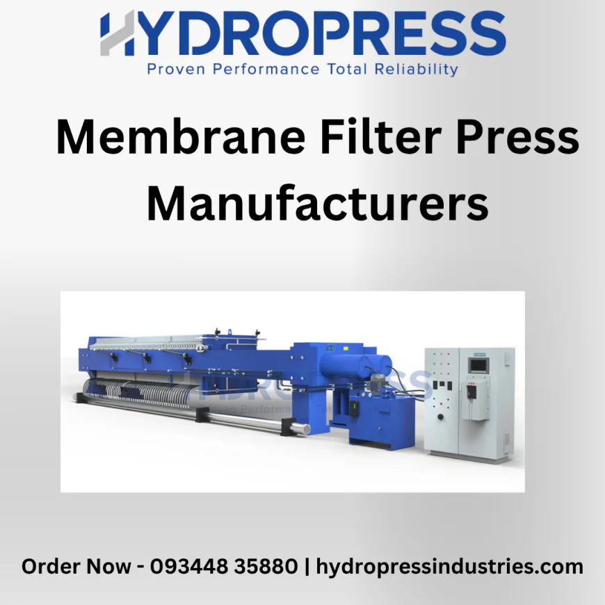 Membrane Filter Press Manufacturers in India – Hydro Press Industries