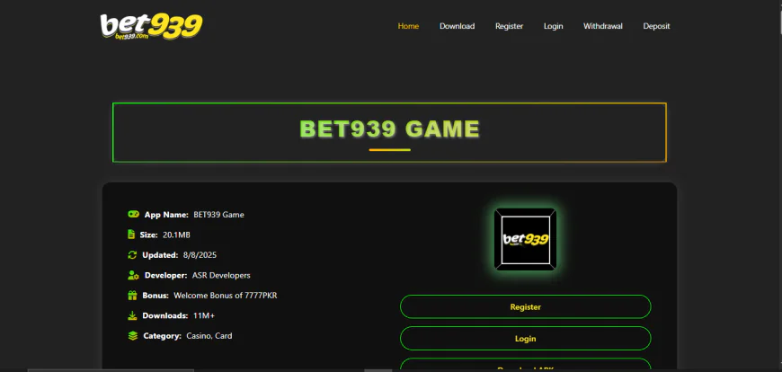 Bet939.io – The Ultimate Destination for Online Gaming and Casino Fans in Pakistan