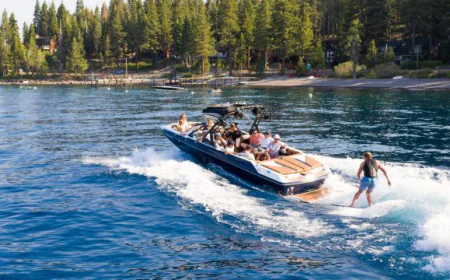 AXIS Surf Boat Rentals Lake Tahoe at Sunnyside Marina