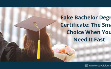 Fake Bachelor Degree Certificate: The Smart Choice When You Need It Fast