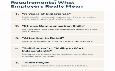 Understanding Job Requirements: What Employers Really Mean