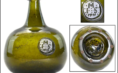 Glass Works Auctions' October 27 Online Auction featured Antique Bottles, Historical Flasks, Early American Blown Glass