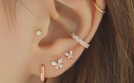 اختيار حجم وشكل المجوهرات المثالي لكل ثقب أذن