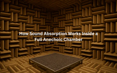 How Sound Absorption Works in a Full Anechoic Chamber