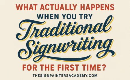 What Actually Happens When You Try Traditional Signwriting for the First Time?