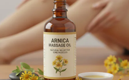 Arnica Massage Oil: Natural Relief for Sore Muscles