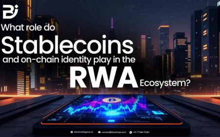 What role do stablecoins and on-chain identity play in the RWA ecosystem?