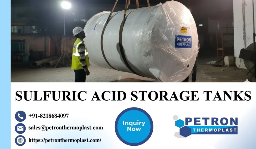 Heavy Duty Sulfuric Acid Storage Tanks for Chemical Industries