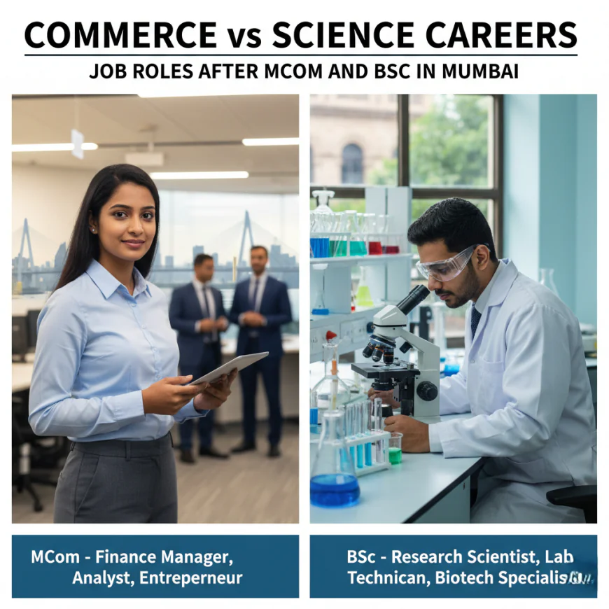 Commerce vs Science Careers: Job Roles After MCom and BSc in Mumbai