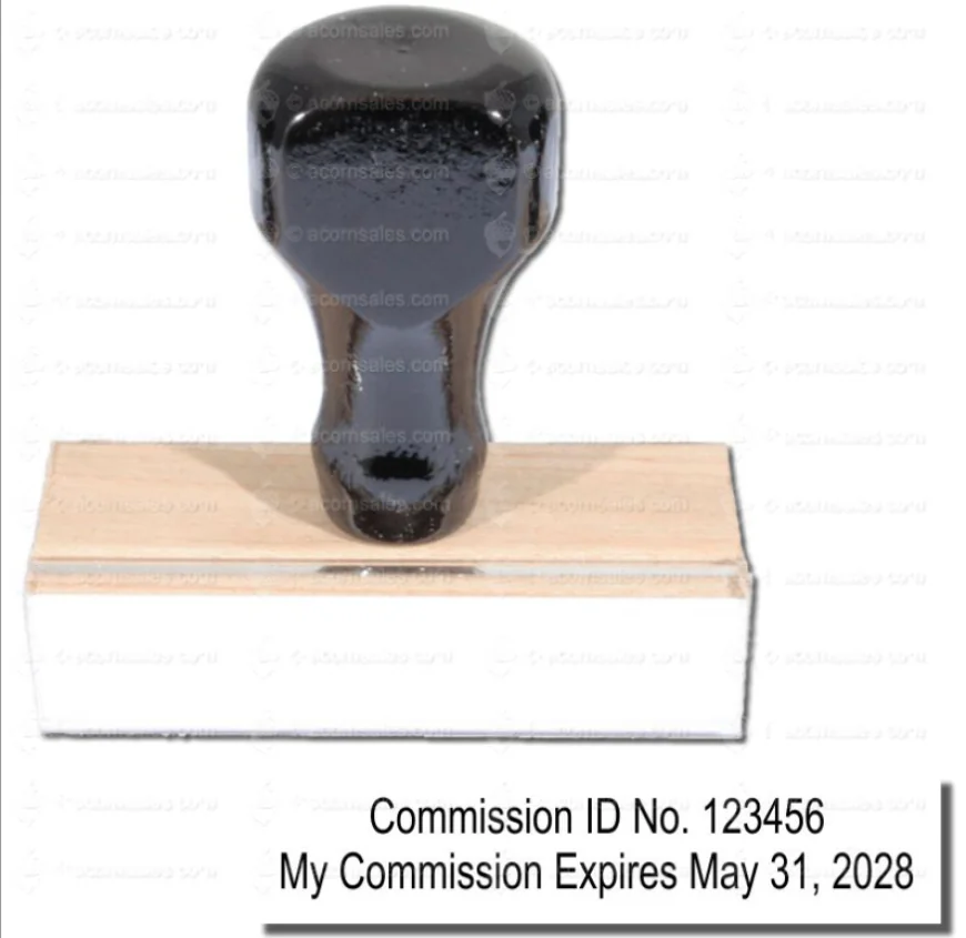 Reliable Notary Tools – Precision and Durability with the Regular Commission Number and Expiration Stamp by Acorn Sales