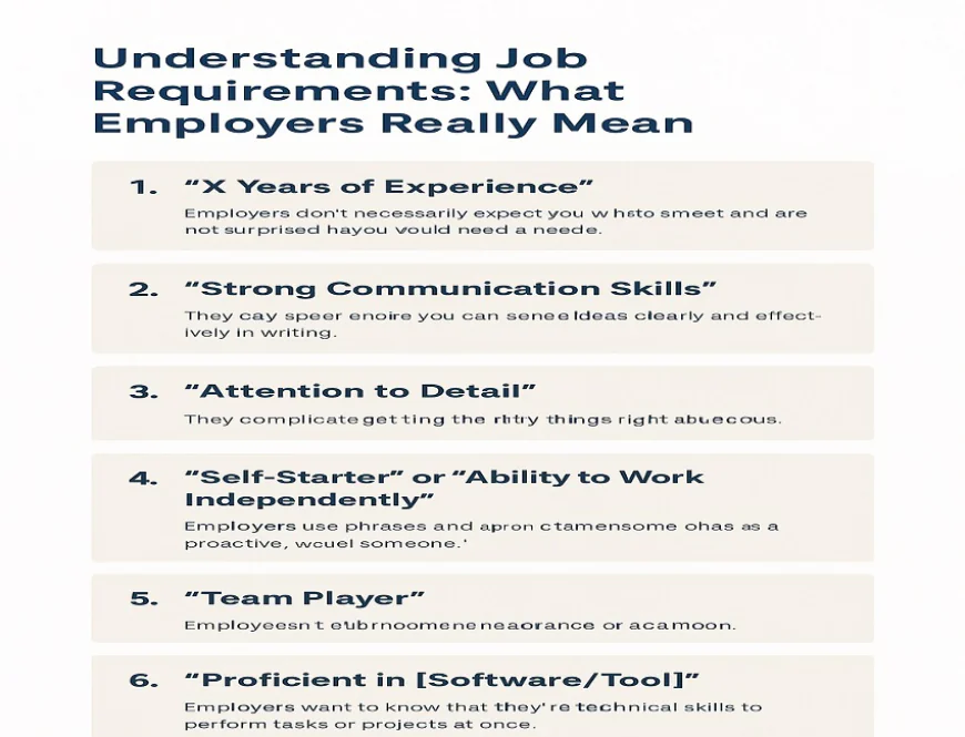 Understanding Job Requirements: What Employers Really Mean