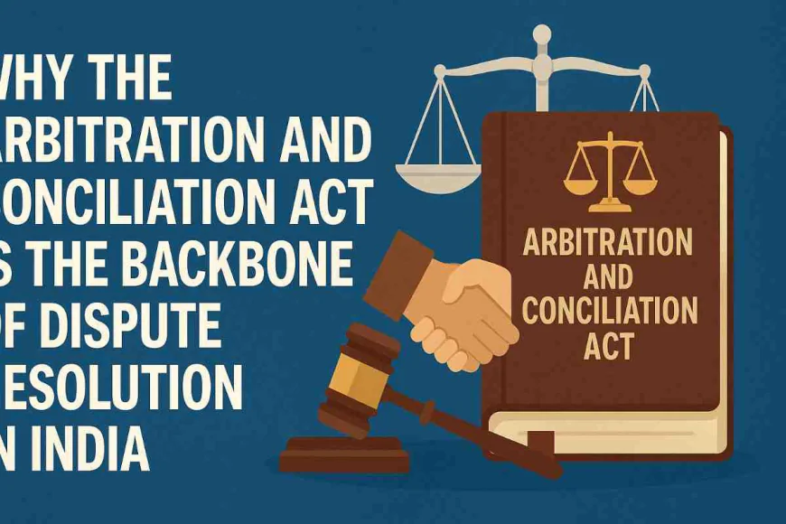 Why the Arbitration and Conciliation Act Is the Backbone of Dispute Resolution in India