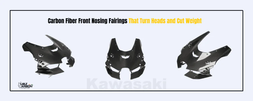 Transform Your ZX10R: Carbon Fiber Front Nose Fairing for Kawasaki ZX10R 2021+ (Models)