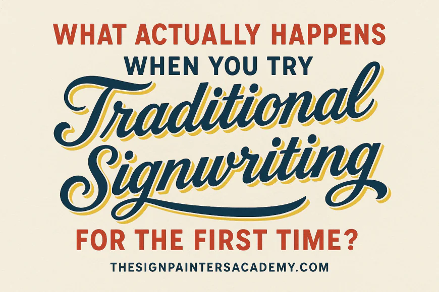 What Actually Happens When You Try Traditional Signwriting for the First Time?
