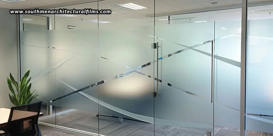 Adding Privacy With Frosted Films Without Overcrowding A Room