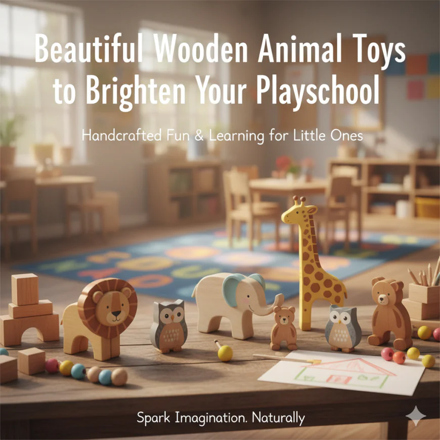 Beautiful Wooden Animal Toys to Brighten Your Playschool