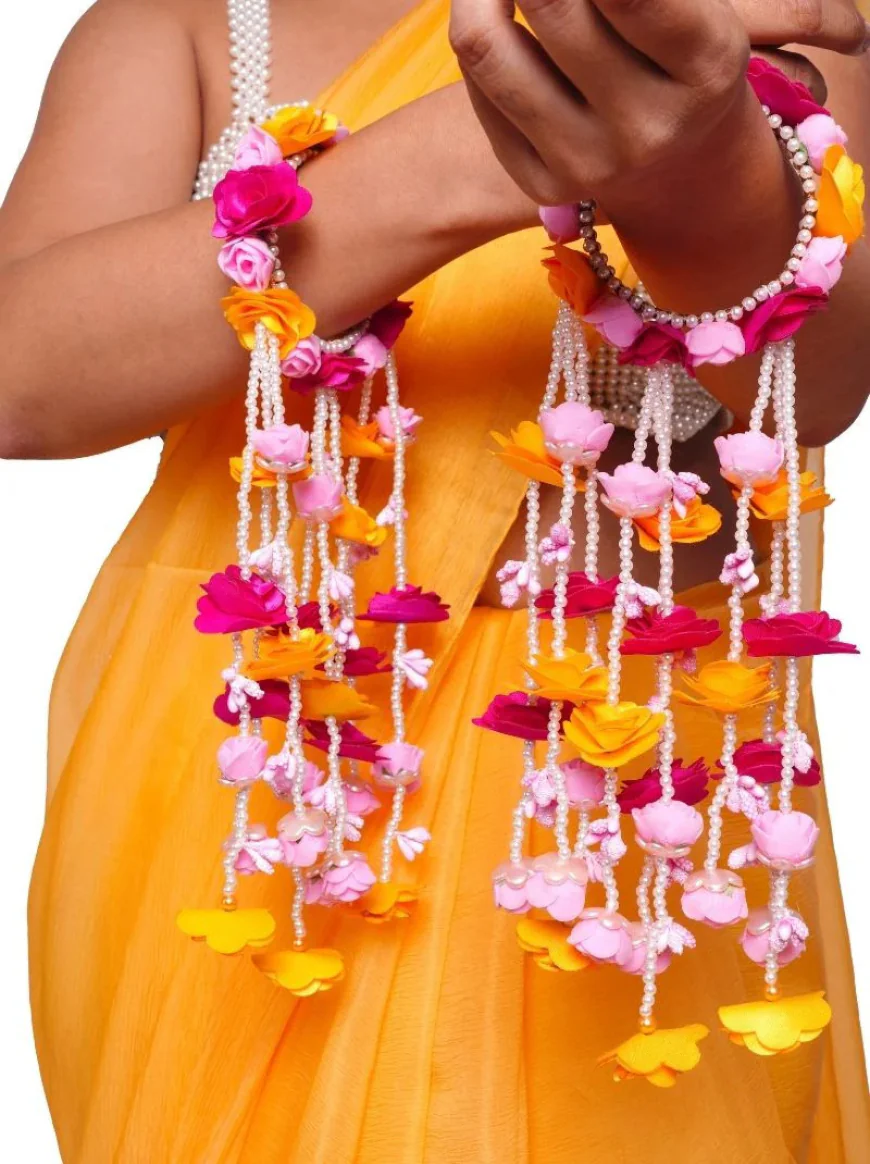 Celebrate Your Haldi with VAIDAAN’s Exquisite Floral Jewellery