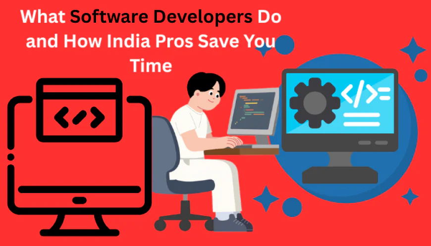 What Software Developers Do and How India Pros Save You Time