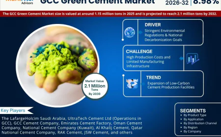 GCC Green Cement Market Growth Trends & Forecast 2026-2032 Insights