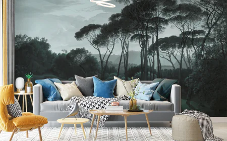 Explore the Calming Effect of Green Nature Wall Murals for any Room Decor