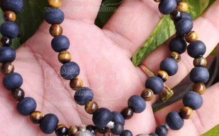 Tiger Ball Narasimha Kavach Silver Tulsi Kanthi Mala