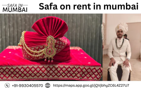 Safa on Rent in Mumbai | Premium Wedding Safa & Agdi for Groom and Barati
