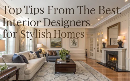 Top Tips from the Best Interior Designers for Stylish Homes