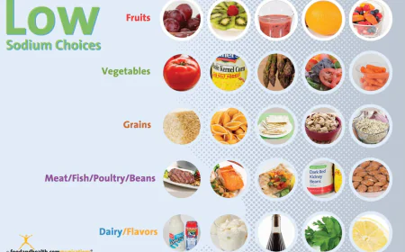 Low Sodium Foods Chart for a Healthier Diet