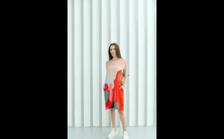 Coral Mirage: Where Sunlit Hues Meet Effortless Modern Fashion