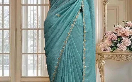 Get Amazing Crepe Sarees Online by Gulbhahar