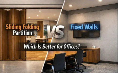 Sliding Folding Partition vs Fixed Walls: Which Is Better for Offices?