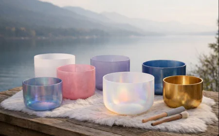Crystal Singing Bowls for Relaxation, Meditation & Wellness