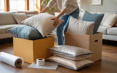 Is It Okay to Use Trash Bags to Pack Pillows When Moving?