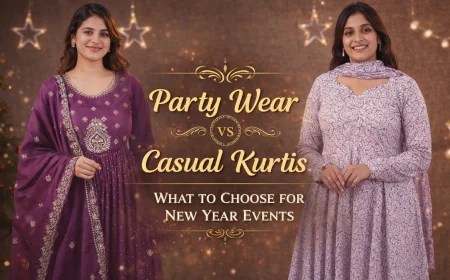Party Wear vs Casual Kurtis: What to Choose for New Year Events