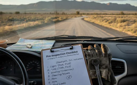 Pre-Inspection Checklist Before Your Roadworthy Test