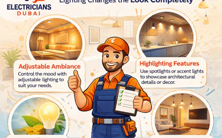 Renovating Your Space? An Electrician In Dubai Explains How Lighting Changes the Look Completely