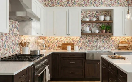 Modern and Minimalist wallpaper for kitchen Concepts