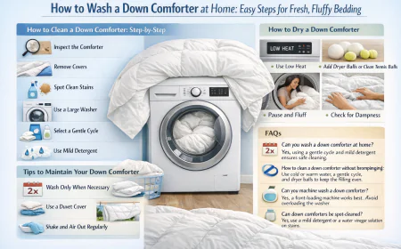 How to Wash a Down Comforter at Home: Easy Steps for Fresh, Fluffy Bedding