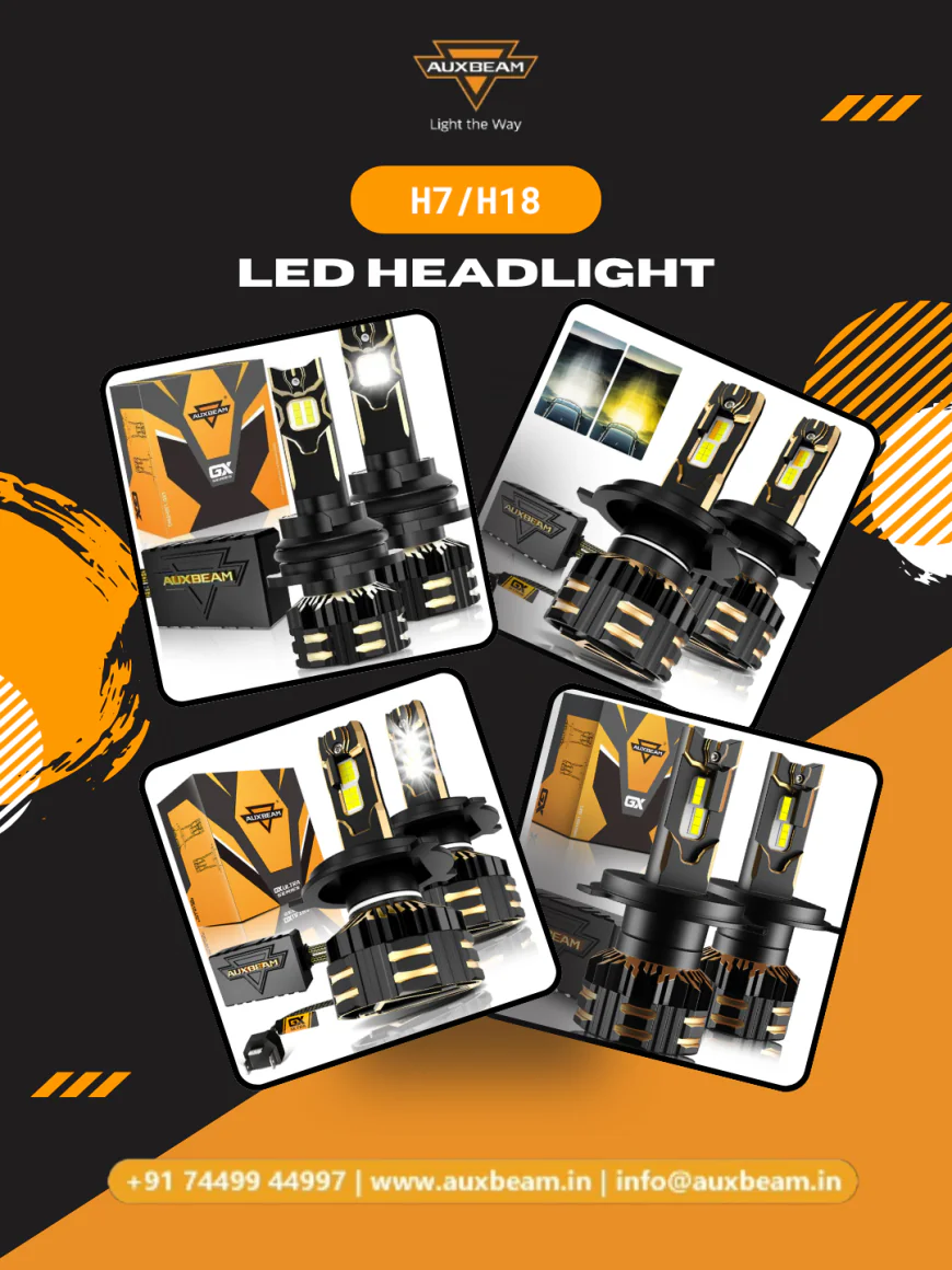 Buy H7 LED Headlight Bulb from Auxbeam India