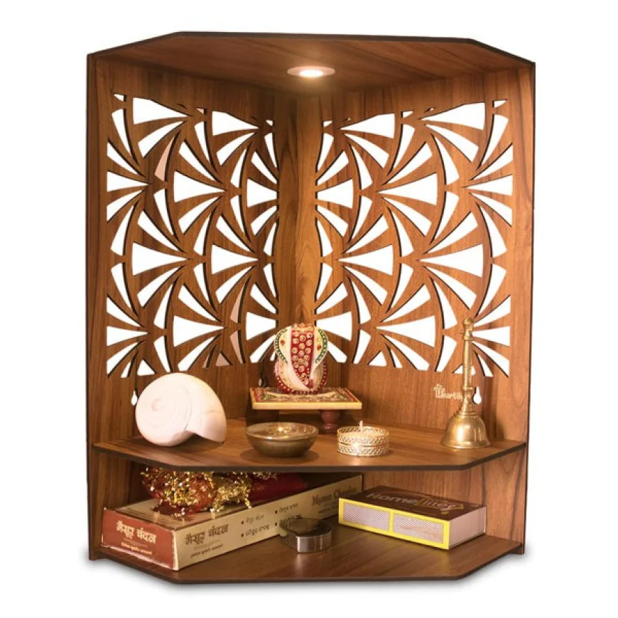 Small Temple for Home Wall Décor: From Wooden Mandirs to Door, Light & Drawer Designs