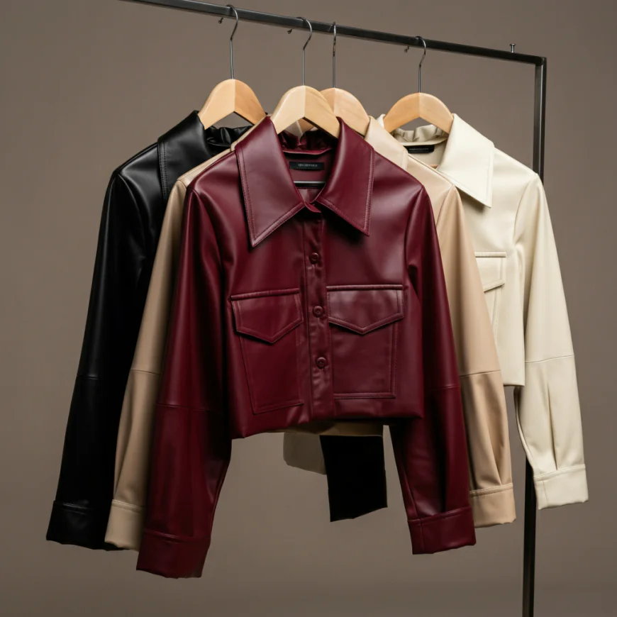 Redefine Your Wardrobe with StyleZea's Cropped Leather Shirts