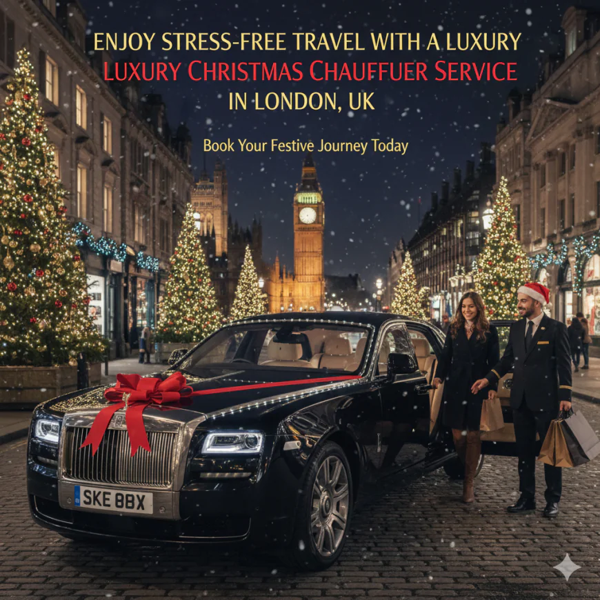Enjoy Stress-Free Travel With a Luxury Christmas Chauffeur Service in London UK.